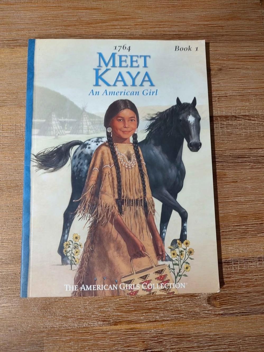 American Girl Meet Kaya Book with Blue Title Accents